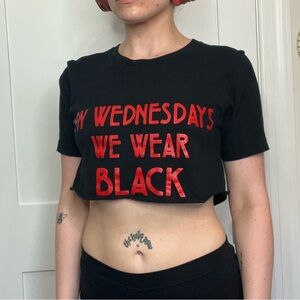 On Wednesday’s We Wear Black Crop